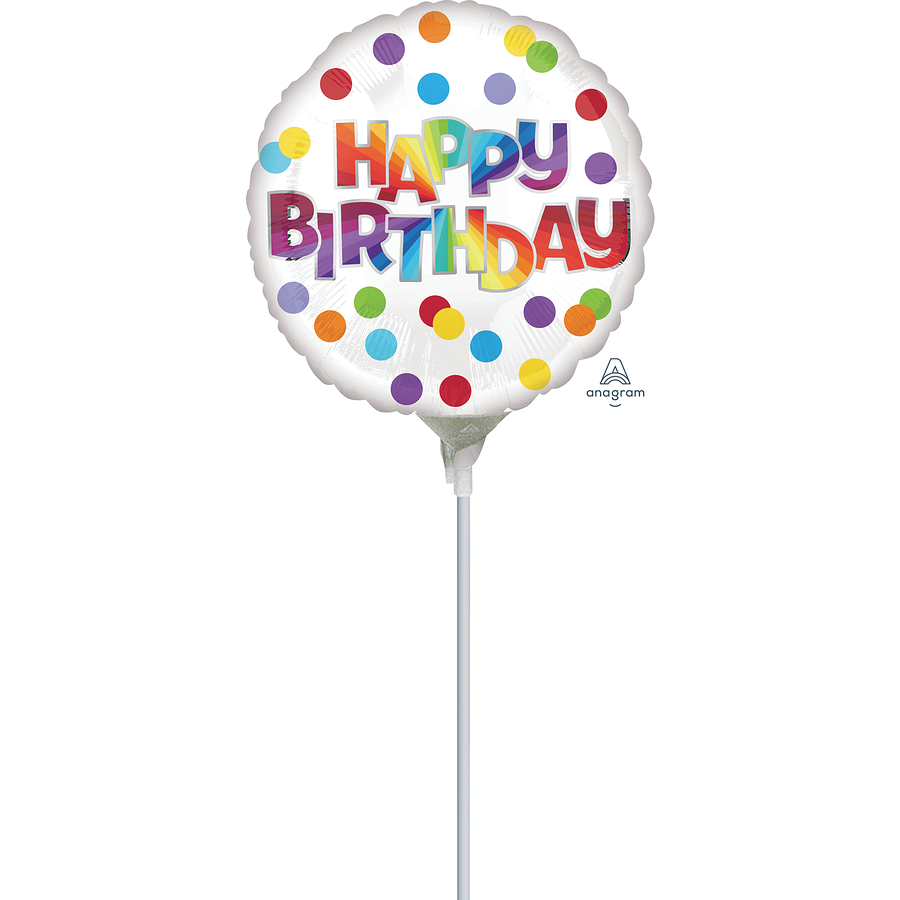 Birthday Balloon on Stick