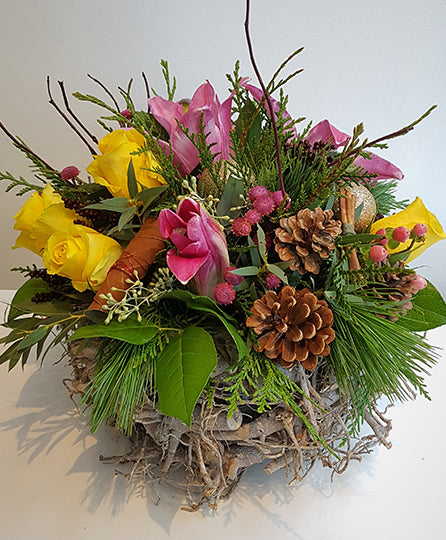 Winter Basket Yellow