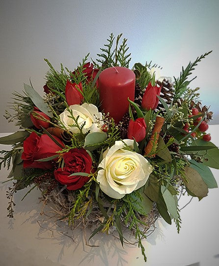 Winter Basket Red