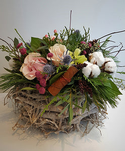Winter Basket Pink