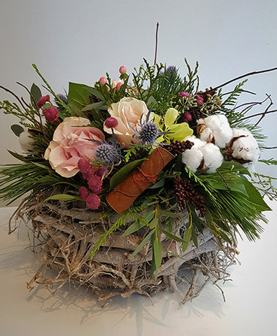 Winter Basket Pink